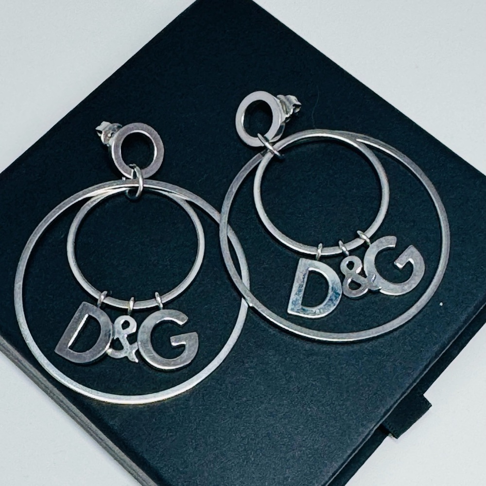 ‼️SOLD‼️ Authentic D&G Double Hoop Earrings
